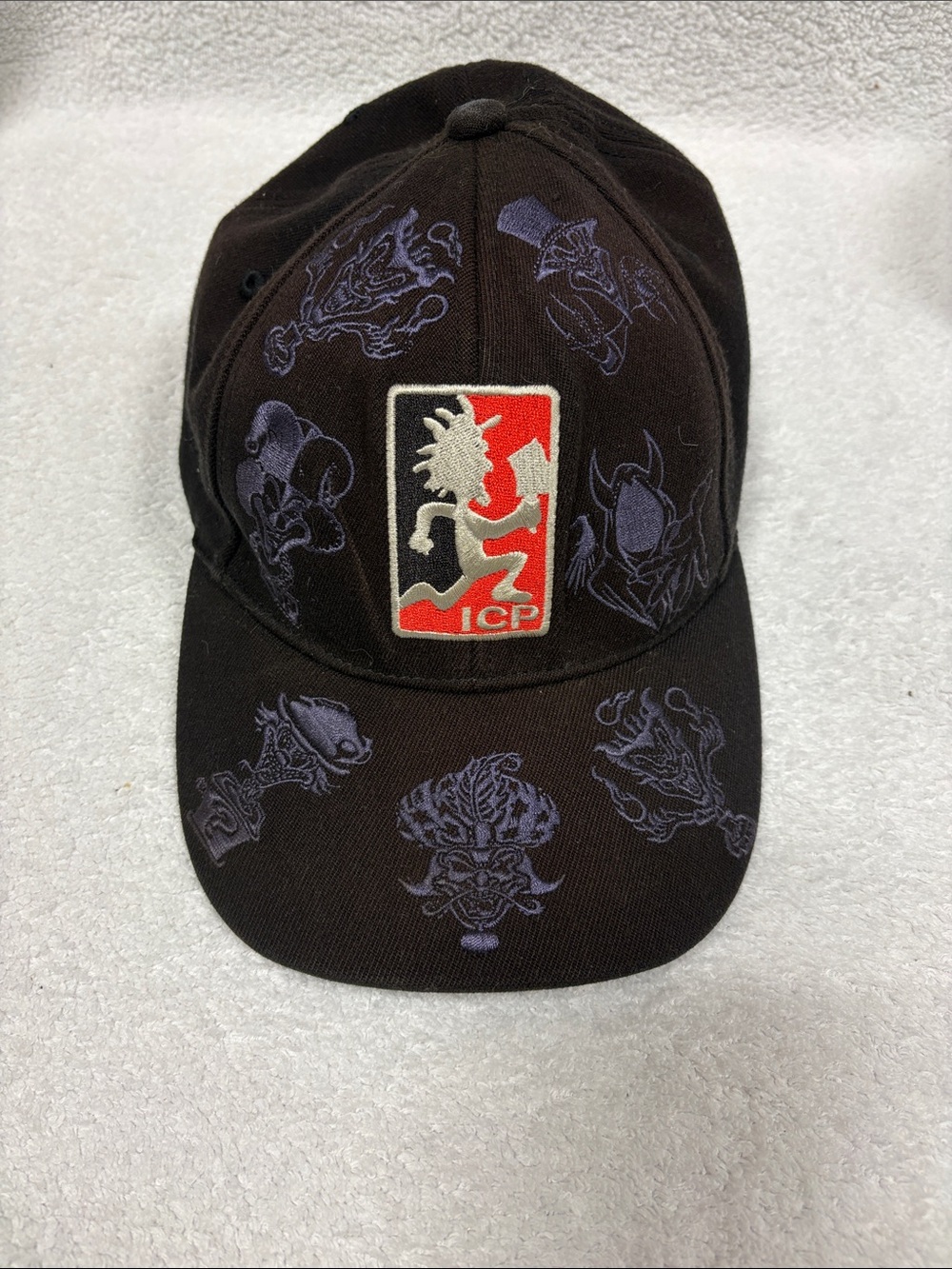Insane clown posse ICP bio-domes Black Embroidered Logo Baseball Cap